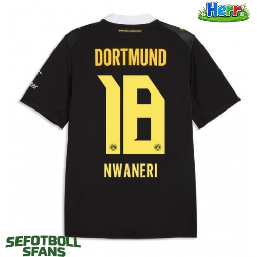 Borussia Dortmund Ethan Nwaneri #18 Bortatröja 2026-27 Kortärmad
